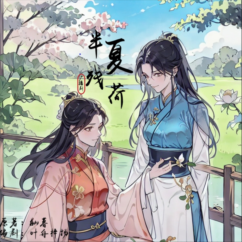 《半夏残荷》